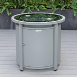 Leisuremod Walbrooke Grey Patio Round Tank Holder
