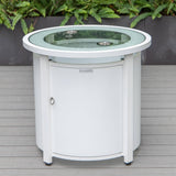 Leisuremod Walbrooke White Patio Round Tank Holder