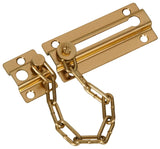 Carded Door Chain Brass Plated