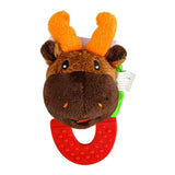 Wristy Buddy Pack of 5 Baby Teethers – Flower, Crab, Moose & Elephant