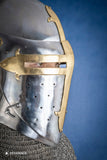 Sugar Loaf Helmet with Visor 1,6mm with Brass