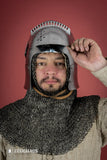 Bascinet Helmet 14th Cent. 1.6mm Polished
