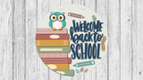 Welcome Back to School Owl Door Hanger - DIY Unfinished Kit - Lvl 2