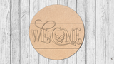 Welcome Skull Door Hanger - DIY Unfinished Kit - Lvl 1