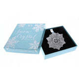 Snow Crystal Winter Greens Ornament (Aluminum)