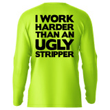 Work Harder - Hi-Visibility UPF 50 Long Sleeve Sun Shirt