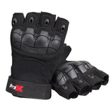 X-Gripz Hard Rubber Knuckle Fingerless Gloves - For Truss And Stage Performance