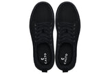 CALTO - X2320 - 2.4 Inches Taller (Black/Black Sole) - Lace Up Casual Sneaker - Lightweight