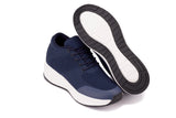 CALTO - X2693 - 2.8 Inches Taller (Navy/White Sole) - Lightweight Sporty Sneakers