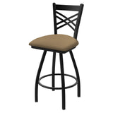 Xl 820 Catalina 25 Swivel Counter Stool With Black Wrinkle Finish And Canter Sand Seat