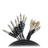 Prox Xc-8Pr10 10 Ft. Unbalanced 8-Ch 1/4 Ts To Rca Male Snake