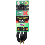 Prox Xc-Mm10 10 Ft. Balanced Trs-M Mini 1/8 To Trs-M Mini 1/8 High Performance Audio Cable