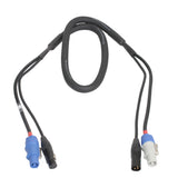 Prox Xc-Pwc14-Dmx03 3' Ft Dual 14Awg Powerkon To Dual Dmx Combo Link Jumper Cable