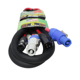 Prox Xc-Pwc14-Xlr06 6' Ft Dual 14Awg Powerkon To Dual Xlr Combo Link Jumper Cable