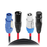 Prox Xc-Pwc14-Xlr06 6' Ft Dual 14Awg Powerkon To Dual Xlr Combo Link Jumper Cable