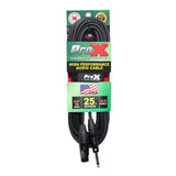 Prox Xc-Pxf25 25 Ft. Unbalanced 1/4 Ts To Xlr3-F High Performance Audio Cable