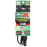 Prox Xc-Rxf03 3 Ft. Unbalanced Rca To Xlr-F High Performance Audio Cable
