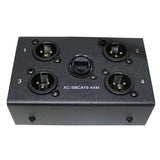 Prox Xc-Sbcat6-4Xm 4 Channel Xlr-M Cat6 Audio/Dmx Portable Snake Box