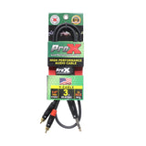 Prox Xc-Syr03 3 Ft. Unbalanced 1/4 Trs-M To Dual Rca-M High Performance Audio Cable