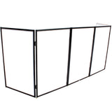 Prox Xf-5X3048B 5 Panel Black Frame Dj Facade W-Stainless Quick Release 180 Deg. Hinges
