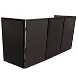 Prox Xf-5X3048B 5 Panel Black Frame Dj Facade W-Stainless Quick Release 180 Deg. Hinges