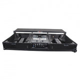 Prox Xs-Tmc1012Wltfbtlbl Flight Coffin Case For 12 Rane 72 Mixer And 2 Turntables In Battle Mode W/ Laptop Shelf And Wheels Bl