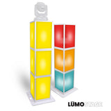 Prox Xsa-Pillar6Ft Lumo Stage Acrylic Pillar 6' Column Cube Section Display Pedestal And Base For Led Dj Stage Lighting Dance Fl