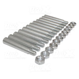 Xt-Spn12 12 Pack Tapered Shear Pin With Threaded Tip And Nut For Conical Coupler