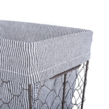 Dii Chicken Wire Basket (Set Of 5) Ticking