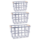 Dii Asst Galvanized Metal Urban Modern Basket Set/3