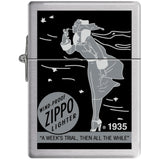1935.25Ci008134 - Zippo Procut 1935 Replica W/ Zippo Lady