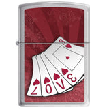200Ci001329 - Zippo Procut 200 Brush Chrome-Love Cards