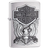200Hd.H284 - Zippo Hd Brushed Chrome Lighter, Made In Usa