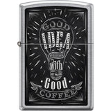 207Ci018421 - Zippo Procut Street Chrome Good Idea With Coffee