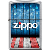 207Ci018433 - Zippo Procut Street Chrome Usa Stage Logo