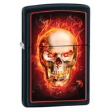 218Ci005568 - Zippo Procut Scull Black Matte Old 28307