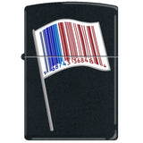 218Ci006309 - Zippo Procut 218 Black Matte-Identity Flag
