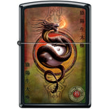 218Ci017394 - Zippo Procut Anne Stokes Collection Dragon Black Matte