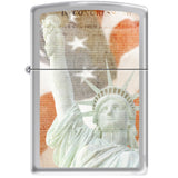 250Ci010634 - Zippo Procut 250 Hi Polish Chrome-Sol Flag Constitution 11