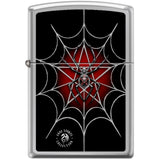 250Ci017562 - Zippo Procut Anne Stokes Collection Web High Polish Chrome