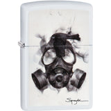 29646 - Zippo Steven Spazuk Gas Mask White Matte
