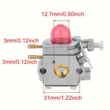 Hipa 753-06190 Carburetor Carb For Murray 16" Straight Shaft Trimmer Craftsman 25cc Weedeater