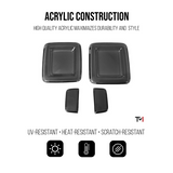 Smoked Tail Light Covers for 2018-2026 Jeep Wrangler JL (Halogen Tail Lights)