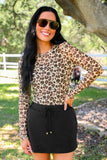 Alyssa Mesh Top- Game Day Leopard