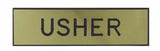 Swanson Christian Supply 059432 Badge Usher Pin With Safety Catch Gold Formica -Like New
