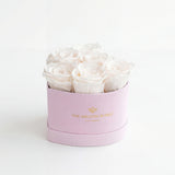 Baby Heart Light Pink Box | White Roses