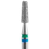 STALEKS Diamond Nail Drill Bit Duo Cone FA70BG025/8, Blue-Green, 2.5/8mm