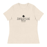 “Begin to Weave” Women’s Relaxed Fit T-Shirt – Designed by Nicole Snow