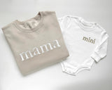 Mama and Mini Matching Outfits | Embroidered Mommy and Me Sweatshirts
