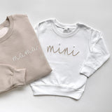 Mama and Mini Matching Outfits | Embroidered Mommy and Me Sweatshirts